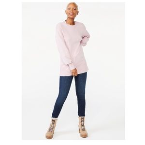 Women's Crewneck Tunic Sweater from Free Assembly